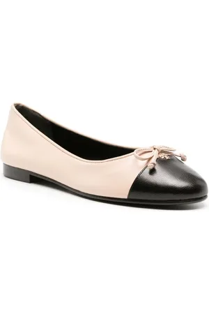 Tory Burch Ballerina Cap-toe In Pelle