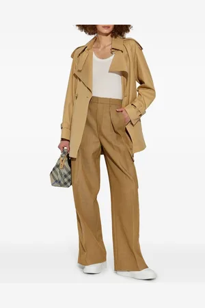 Burberry Trench Corto In Cotone