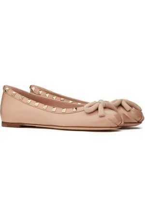 VALENTINO GARAVANI Ballerina Rockstud In Pelle