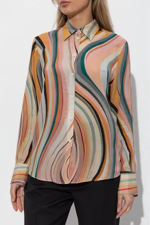 Paul Smith Camicia Stampata In Misto Seta