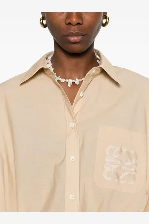 Loewe Camicia Anagram In Misto Cotone