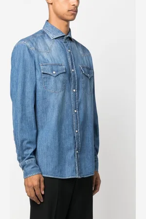 Brunello Cucinelli Camicia In Jeans