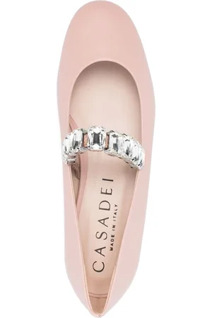 Casadei Ballerina Crystal In Pelle