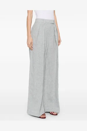 Brunello Cucinelli Pantalone Ampio In Lino