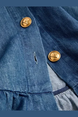 VALENTINO Gonna Midi In Denim