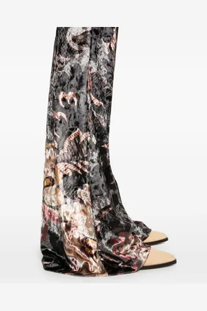 Etro Pantalone A Vita Alta Stampato