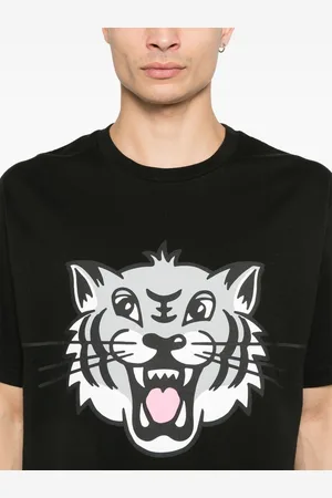 Kenzo T-shirt Happy Tiger In Cotone