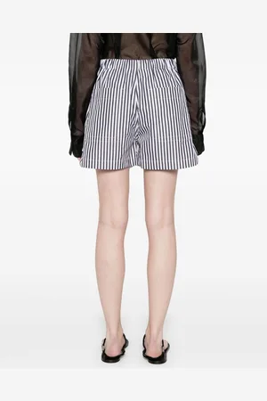 Sportmax Shorta Rigati In Cotone