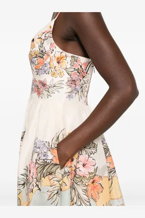 ZIMMERMANN Abito Tallow Midi In Lino