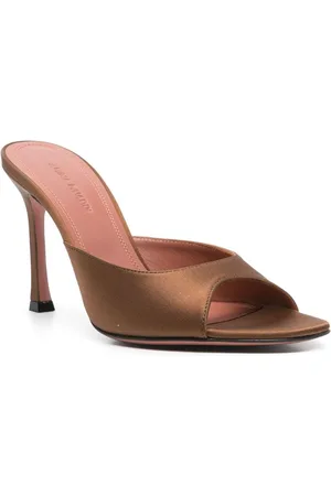Amina Muaddi Mule Alexa In Raso