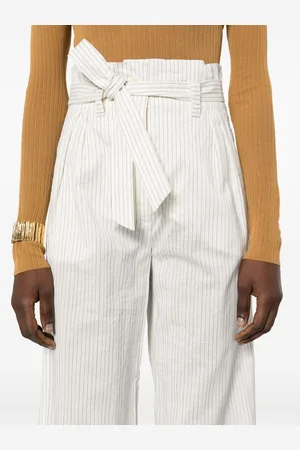 Max Mara Pantalone In Misto Cotone E Seta