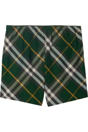 Burberry Shorts Mare Con Motivo Check