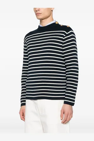 VALENTINO Maglia Rigata In Cotone