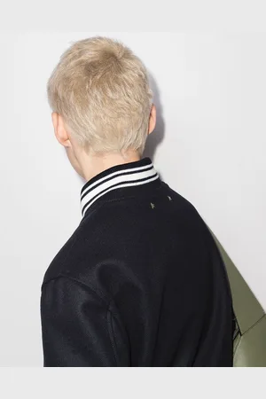 Golden Goose Bomber In Lana Con Logo