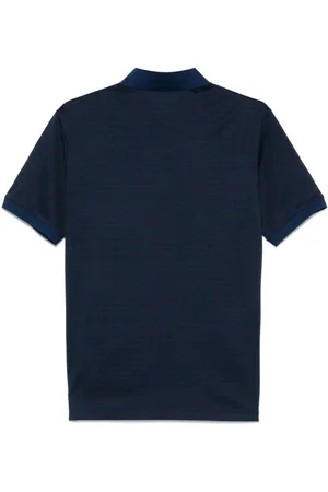 Emporio Armani Polo In Cotone Con Logo Allover