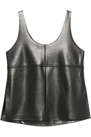 SEMICOUTURE Top Jeanie In Ecopelle