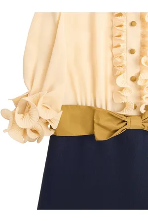 VALENTINO Abito Corto In Crepe De Chine