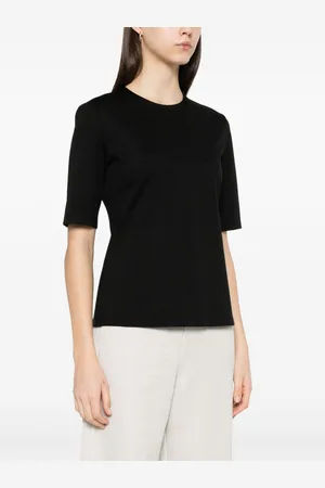 Max Mara T-shirt In Lana Con Logo