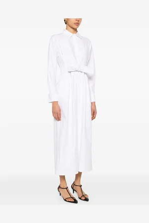 Max Mara Abito Lungo In Cotone