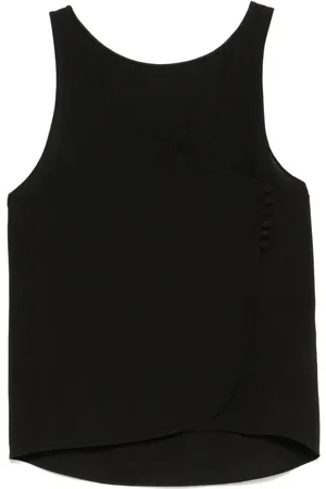 Emporio Armani Top Smanicato In Crepe