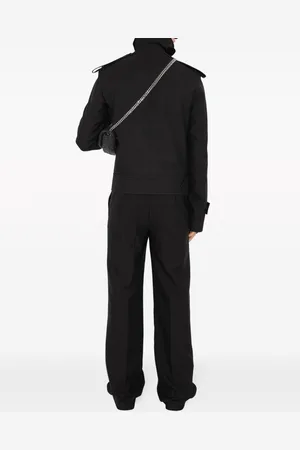 Burberry Pantalone In Misto Lana E Seta