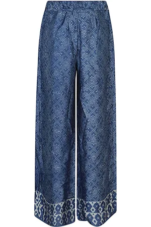 OBIDI Pantalone In Seta Stampato