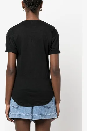 Marant Etoile T-shirt Koldi In Lino Con Logo