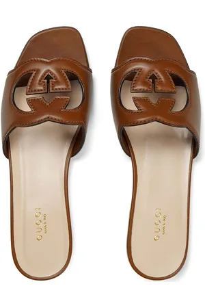 Gucci Sandalo Cut In Pelle