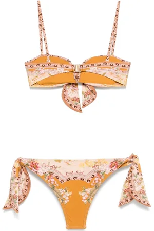 ZIMMERMANN Bikini Wylie In Nylon Stampato