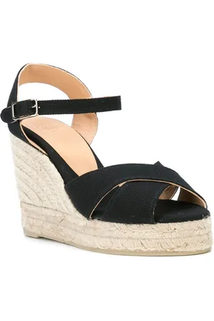 Castaner Sandalo Blaudell Con Zeppa In Rafia
