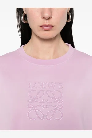 Loewe T-shirt Cropped In Cotone