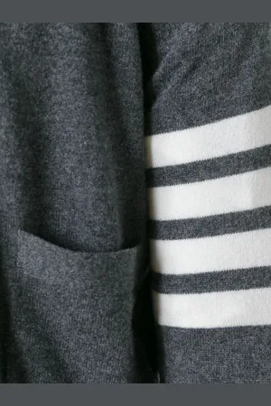 Thom Browne Cardigan 4bar In Cashmere