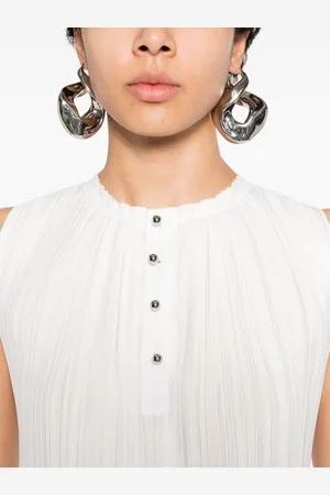 Lanvin Top Plissé Smanicato