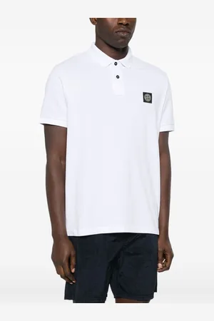 Stone Island Polo In Cotone Con Logo
