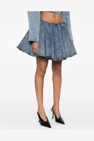 Alaïa Mini Gonna In Denim