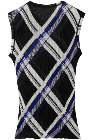 Burberry Top Check In Seta