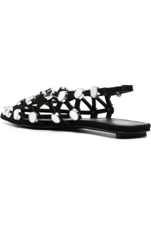 The Attico Ballerina Slingback Grid