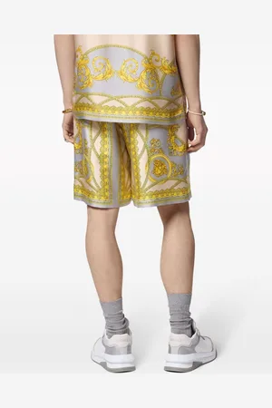 VERSACE Bermuda In Seta Con Stampa Barocco