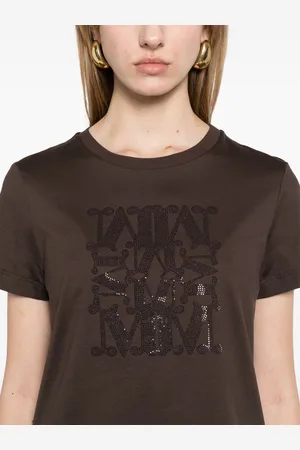 Max Mara T-shirt In Cotone Con Logo