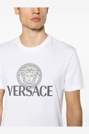 VERSACE T-shirt In Cotone Con Logo
