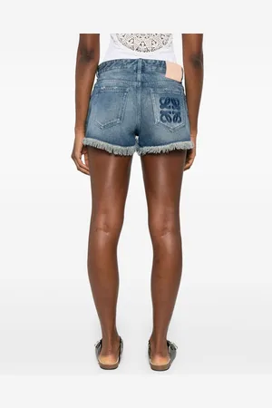 Loewe Shorts Anagram In Jeans