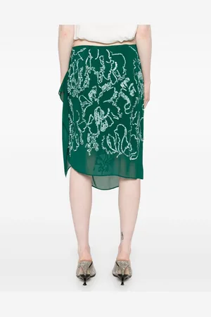 DRIES VAN NOTEN Gonna Sima Ricamata
