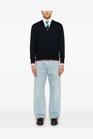 Gucci Cardigan In Lana Con Dettaglio Web