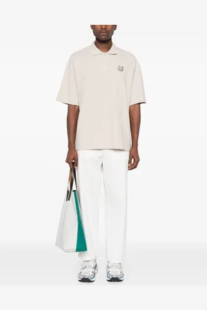Maison Kitsuné Polo Bold Fox Head In Cotone