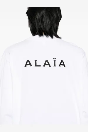Alaïa Maglia In Cotone Con Logo