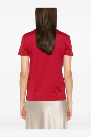 Max Mara T-shirt In Cotone Con Logo