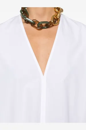 Totême Blusa Scollo V In Cotone