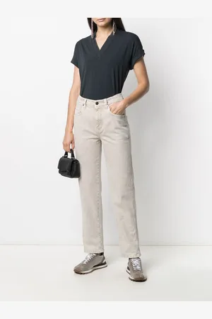 Brunello Cucinelli T-shirt Scollo V In Cotone