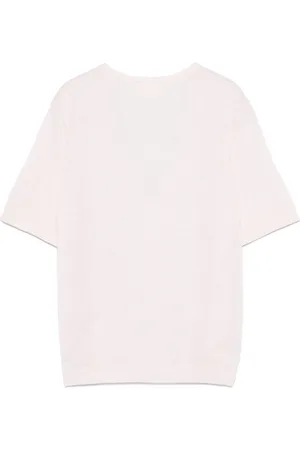 Closed T-shirt Scollo V In Lino Cotone