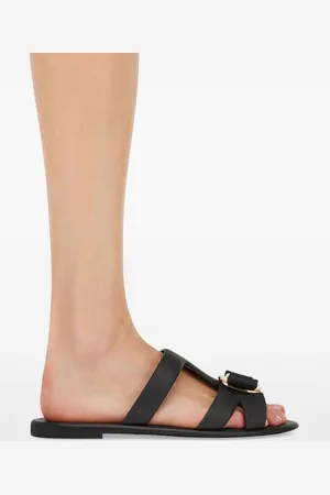 Salvatore Ferragamo Sandalo Acqua In Pelle